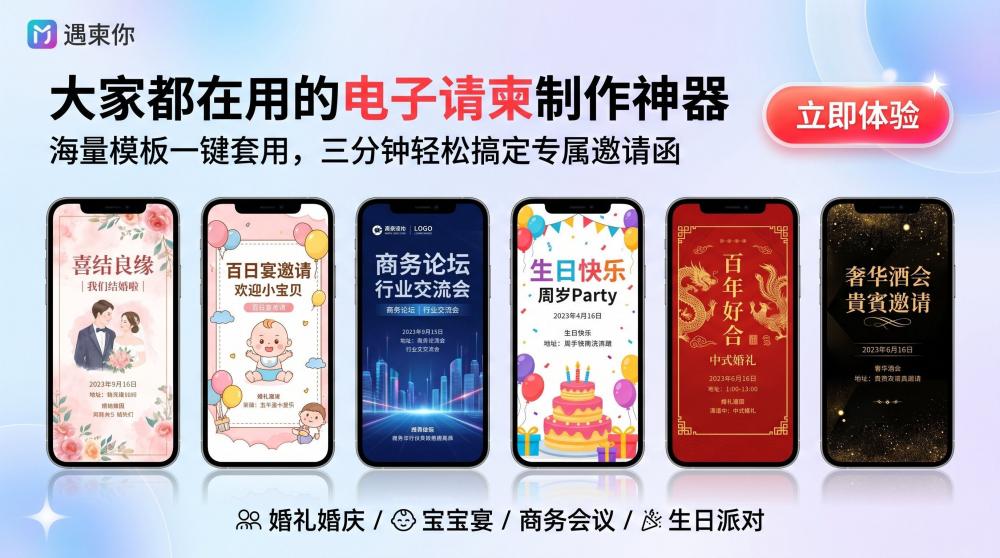 寿宴电子请柬设计攻略✨庄重款免费生成，小白也能5分钟上手